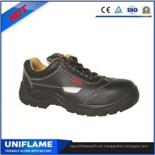 Zapatos de seguridad de cuero para hombre Ufa030 Zapatos de seguridad de modelo básico